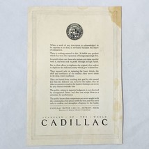 Vintage 1923 Cadillac Motor Car Company Automobile Print Ad   - £5.27 GBP