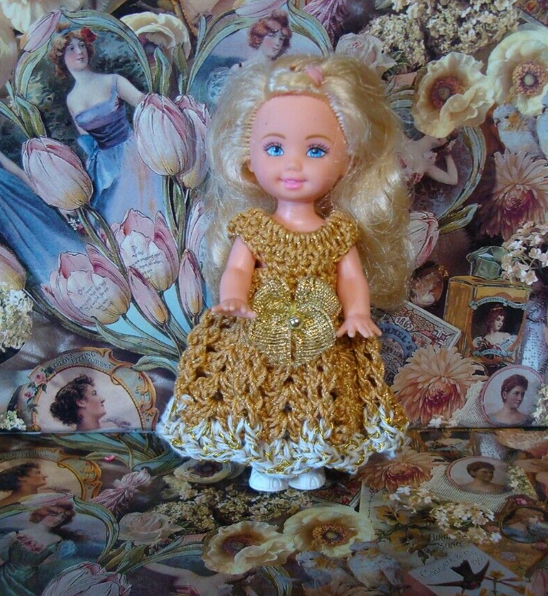 Hand crocheted Doll Clothes for Kelly or same size dolls #2540 - $12.00