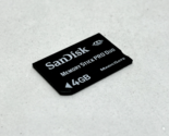 Sandisk 4Gb Memory Stick Pro Duo Magic Gate Memory card - Black - $9.89