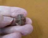 (CR592-104) 9/16&quot; Fairy Stone CHRISTIAN CROSS oiled Staurolite Crystal M... - $14.95