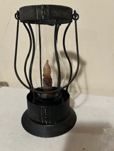 Latch Lantern with built in Timer Candle in rustic metal image 6