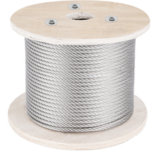 VEVOR 316 Steel Cable 5/32&quot;x500FT 1x19 Strands 3300LBS Breaking Strength - $128.14 CAD