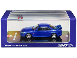 Nissan Skyline GT-R (R33) RHD (Right Hand Drive) Bayside Blue Metallic 1/64 Diec - £27.88 GBP