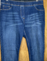Coco + Carmen Skinny Jeans Large Dark Wash Pull On Style Elastic Waist - £19.57 GBP