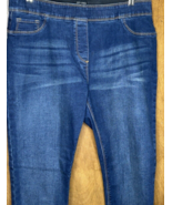 Coco + Carmen Skinny Jeans Large Dark Wash Pull On Style Elastic Waist - £19.65 GBP