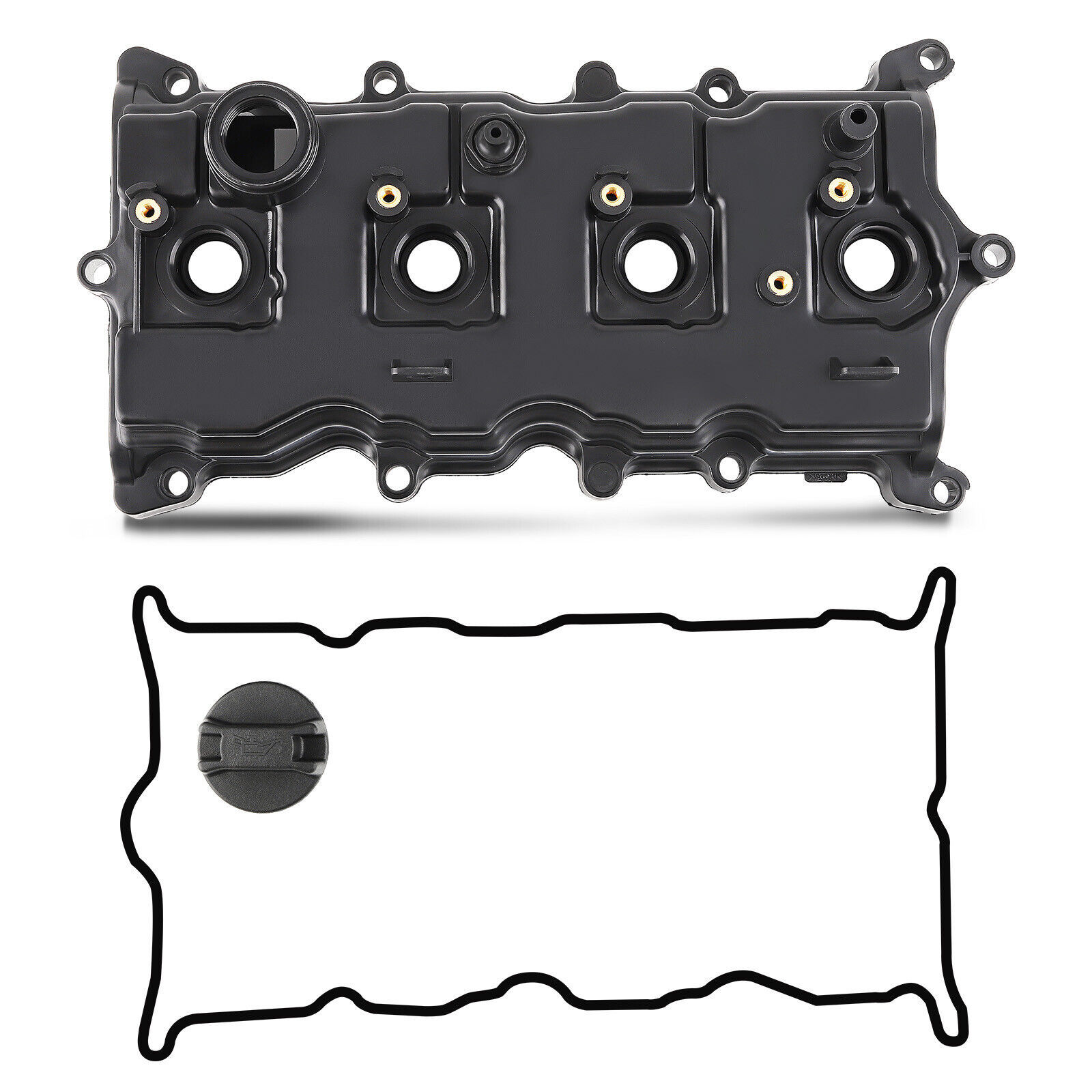 Engine Valve Cover w/ Gasket & Bolts&Oil Cap for Nissan Rogue 2.5L 2008-2012