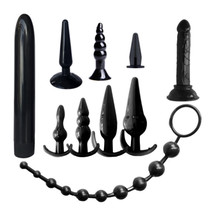 10 Pc Anal Trainer Beginner Kit Set Butt Plugs and Toys - $29.99