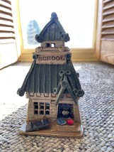 Windy Meadows Pottery Recess Time Cottage Candle House Signed Jan Richardson #64 - £38.00 GBP