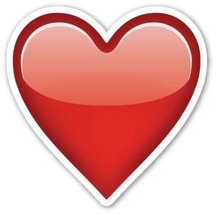 15cm Shaped Vinyl Sticker emoji laptop heart love marriage wife girlfriend sexy - £4.37 GBP