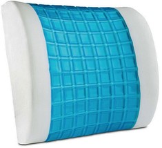 Gel Pillow Lumbar Support Cooling Heated Memory Foam Cushion Back Pain R... - $20.28