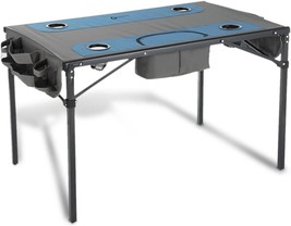 Arrowhead Outdoor 51&quot; Heavy-Duty Portable Folding Table With 8, Based Support. - £64.83 GBP