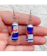 Red Bull Earrings, Funny Gag Gift, Energy Earrings, Novelty Earrings  - $9.46