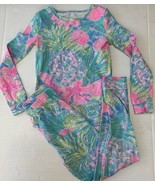 Lilly Pulitzer Girls Sammy Pajamas Multi Swizzle Size 6 - $428.94 MXN