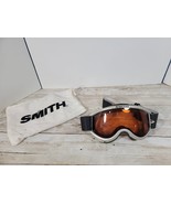 Smith Snow Ski Snowboarding Goggles Gray Frame with Orange Lens Felt Bag - $475.79 MXN