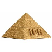 Ancient Egyptian Pyramid Gold Jewelry Trinket Box - $22.75