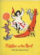 Fiddler on the Roof Souvenir Program Joe Cusanelli New York City 1960's - $17.80