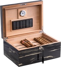 Bey-Berk Ebony Wood Cigar Humidor - £235.06 GBP