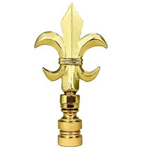 Royal Designs, Inc. Fleur De Lis Finial for Lamp Shade, Antique Brass - ... - £19.27 GBP+