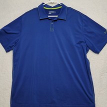 Nike Golf Polo Shirt Mens 2XL  XXL Dri Fit Blue Short Sleeve Tour performance - £18.84 GBP
