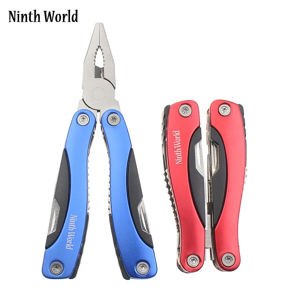 6 Inch Multifunction Outdoor Hunting Camping Fishing Pocket Folding Pliers With - £12.42 GBP+