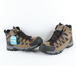 New Eddie Bauer Mens 11 Ridgeline Waterproof Outdoor Hiking Boots Shoes Brown - $103.90