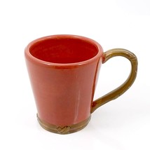Coffee Mug Cup Pen Pencil Holder with Wicker Style Handle Ceramic 14 oz - £9.89 GBP