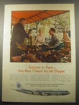 1959 Pan Am Airlines Ad - Autumn in Paris - less than 7 hours by Jet Clipper - £11.71 GBP