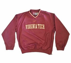 Nike Virginia Tech Hokies Windbreaker Pullover Mens Large Vtg - £27.20 GBP