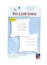 Jack Dempsey Love You To The Moon Pillowtops Embroidery Kit - $226.50 MXN