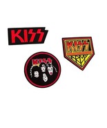 Rock Band Kiss Group Patch Lot of (3) Music Classic Wear New Unused - €20,72 EUR