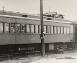 Illinois Central Railroad IC #1198 Motor Steel Coach Train B&amp;W Photo at Union IL - £11.00 GBP