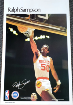RALPH SAMPSON  HOUSTON ROCKETS VINTAGE METAL SIGN 12X8IN - $34.72 CAD