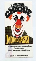 Festival International du Cirque Monte Carlo Brochure 1976 le Prince Ran... - $27.72
