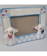 Daisy Kingdom picture frame sheep lamb ceramic baby photo TerraGrafics V... - $39.32 CAD