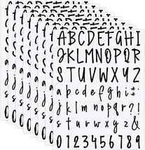 552 Pieces 8 Sheets Letter Stickers Self Adhesive Waterproof Vinyl Stick... - $20.97