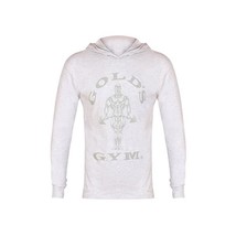 Goldsgym Hooded Long Sleeve T-Shirt - Vintage White Marl, X-Large  - £40.81 GBP