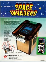 Space Invaders Arcade Game Flyer Original Video Art Alien Retro 1978 Table Model - £29.52 GBP