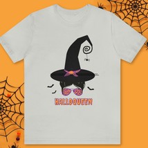 Halloqueen Halloween Queen Unisex Halloween T-shirt | Witch Hat Spider Bats | Me - £23.45 GBP