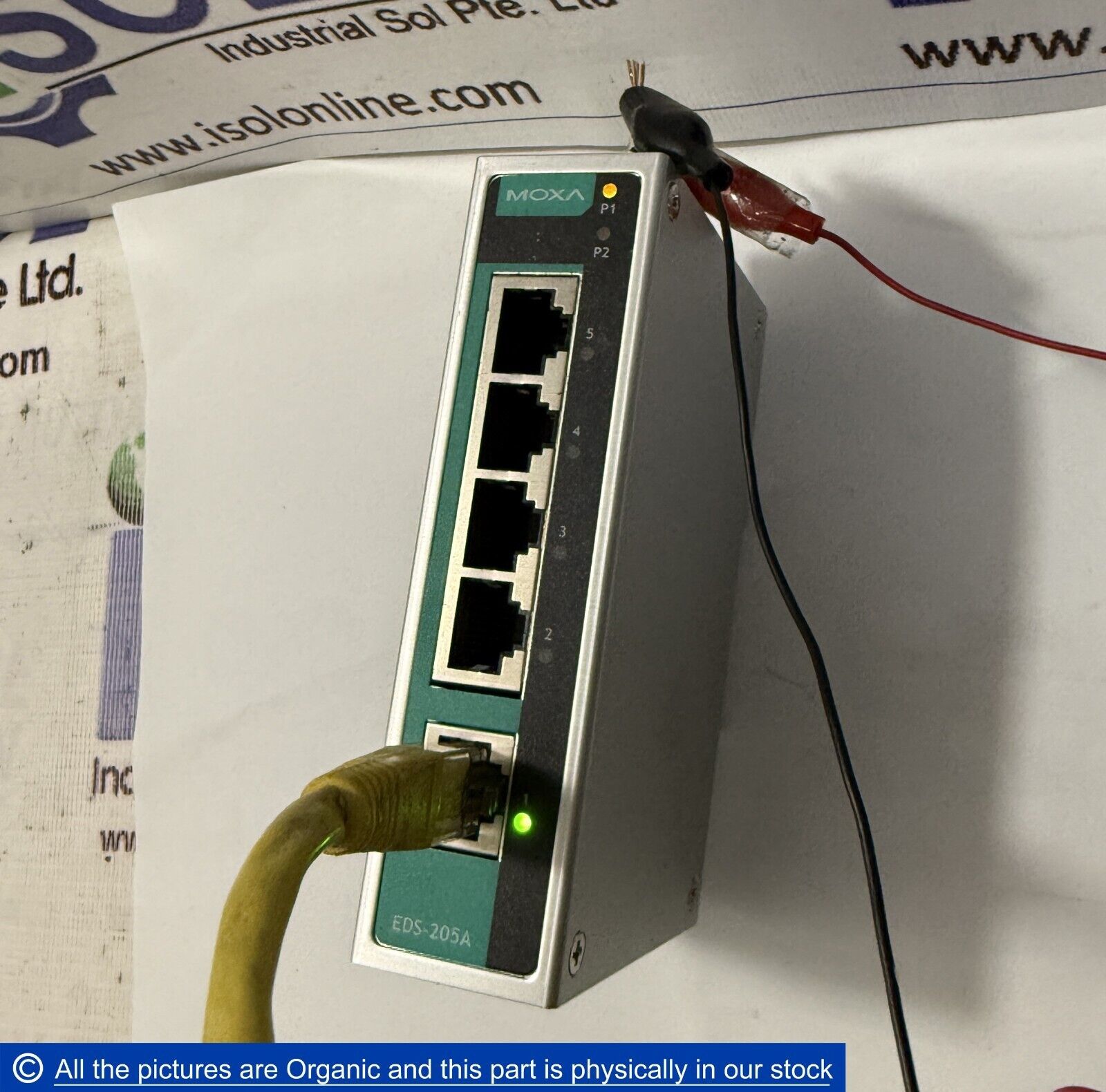 MOXA EDS-205A 3093001000325 Rev. 2.0.1 5-Port Ind Unmanaged Ethernet Switch - $389.00