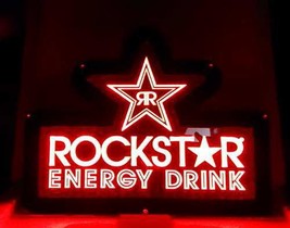 Rockstar Energy Drinks LED Sign 11&#39;&#39; x 9&#39;&#39; - £155.94 GBP