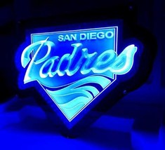 MLB San Diego Padres Baseball LED Sign 12&#39;&#39; x 9&#39;&#39; - £151.70 GBP