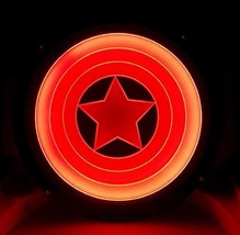 Captain America Shield LED Sign 11&#39;&#39; Diameter - £158.70 GBP