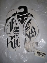 Women&#39;s Juniors Fox Racing Caligraphy Beach Flip Flops Sandals White/Black New - £15.76 GBP