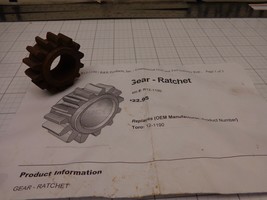 R&amp;R R12-1190 Ratchet Gear  Replaces Toro 12-1190  Some Rust on these - £13.07 GBP