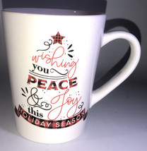 Wishing You Peace &amp; Joy This Holiday Season-Oversized 16oz Coffee Tea Mu... - £15.55 GBP