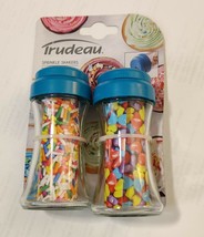 Trudeau Sprinkle Shakers Tropical Blue 2.5 Oz Baking Kitchen Food Crafts  - £7.90 GBP