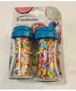 Trudeau Sprinkle Shakers Tropical Blue 2.5 Oz Baking Kitchen Food Crafts  - $9.89