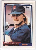 M) 1992 Topps Baseball Trading Card - Danny Gladden #177 - £1.57 GBP