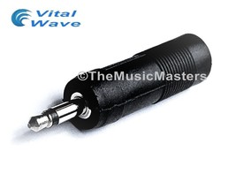 1/4 in Female Jack to 1/8 in Male Plug Mono Microphone Audio Mic Adapter... - $6.55