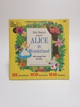 1965 - Alice in Wonderland Disney book with record #306 - $24.00